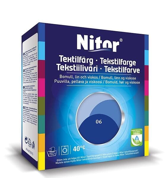 Nitor Textilfärg Blåklint 06 400/800g