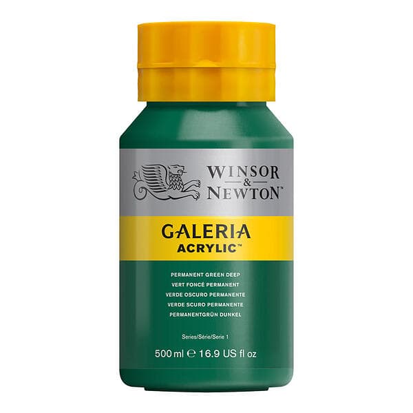 Winsor & Newton Galeria Akrylfärg Permanent Green Deep 482 500ml