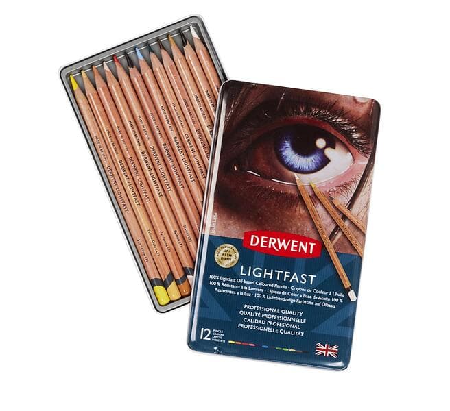 Derwent Lightfast Pencils Färgpennor 12st