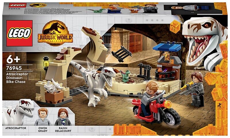 LEGO Jurassic World 76945 Atrociraptor – cykeljakt