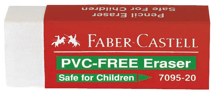 Faber-Castell PVC-Free 7095 Radergummi 20st