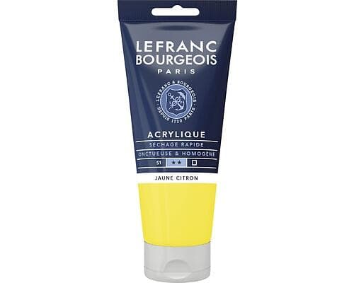 Lefranc Bourgeois Akrylfärg Lemon Yellow 80ml