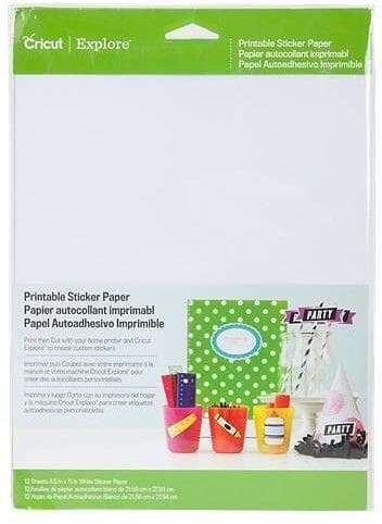 Cricut Printable Sticker Paper 12-pack