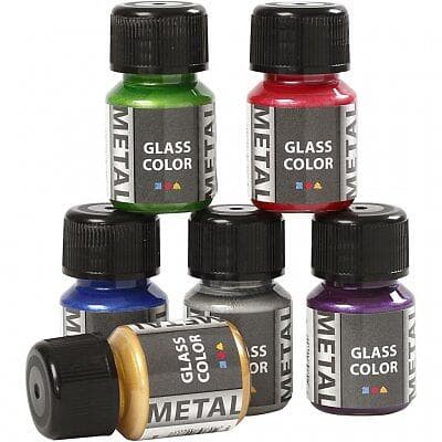 Creativ Company Glass Color Metall Glasfärg set 6x35ml