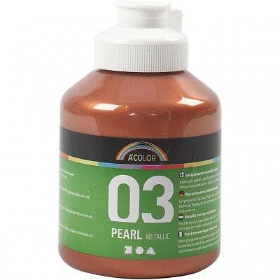 A-Color Pearl Metallic Akrylfärg Koppar 500ml
