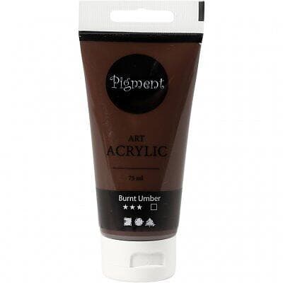 Pigment Art Acrylic Akrylfärg Burnt Umber 75ml