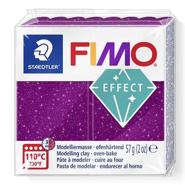 Staedtler Fimo Effect 602 Glitter Colour Purple Modellera 57g