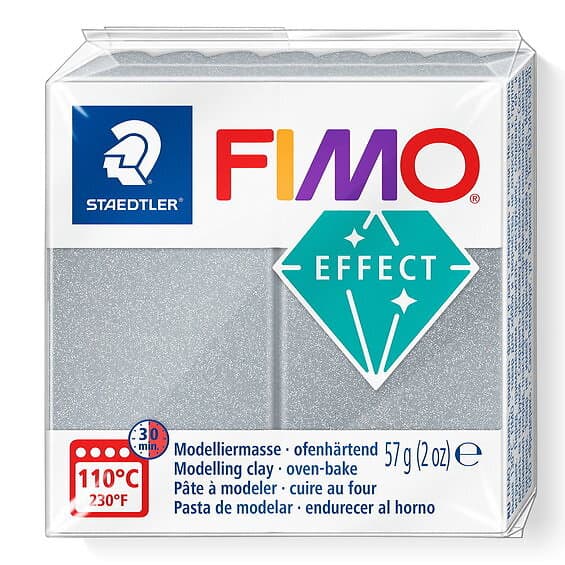 Staedtler Fimo Effect 81 Metallic Colour Silver Modellera 57g