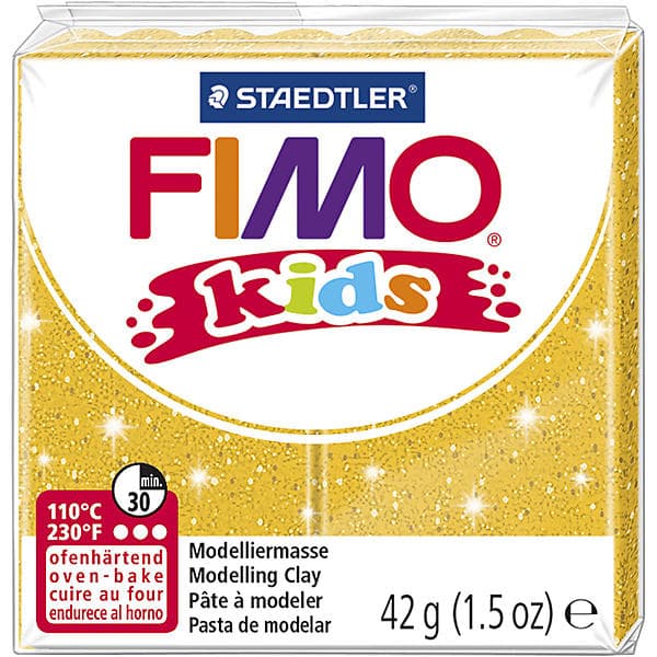 Staedtler Fimo Kids 112 Glitter Colour Gold Modellera 42g