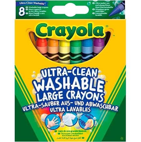 Crayola Ultra-Clean Washable Large Kritor 8st