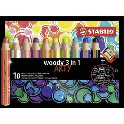 Stabilo Woody 3in1 Arty Färgpennor 10st