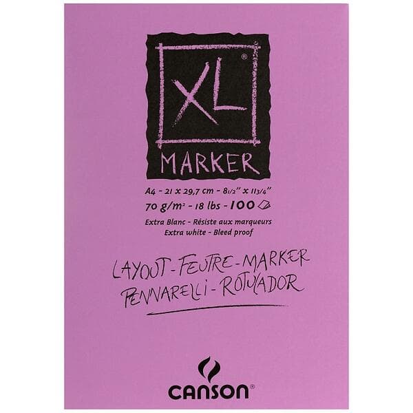 Canson XL Markerblock A4 70g 100 Blad