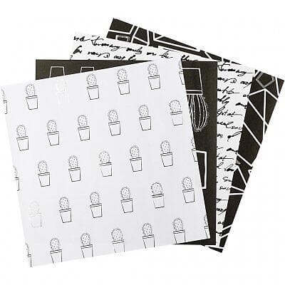 Vivi Gade Origamipapper 10x10cm 80g Svart & Vit 40 Blad