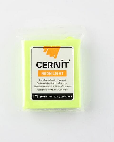 Cernit Neon Light 700 Gul Modellera 56g