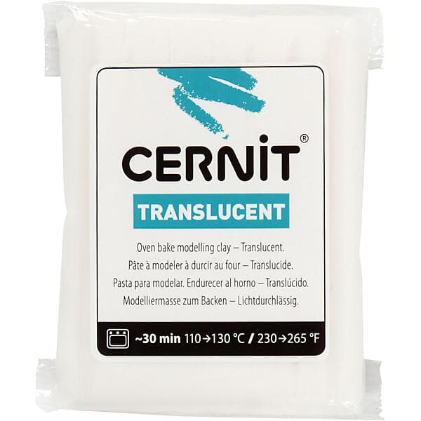 Cernit Translucent 005 Translucent White Polymerlera 56g