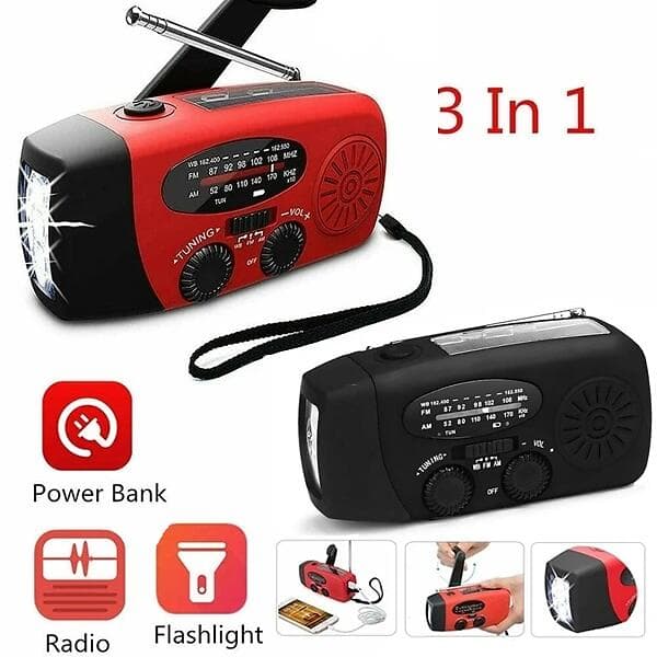 Vevradio Solar Dynamo Powerbank 1200mAh