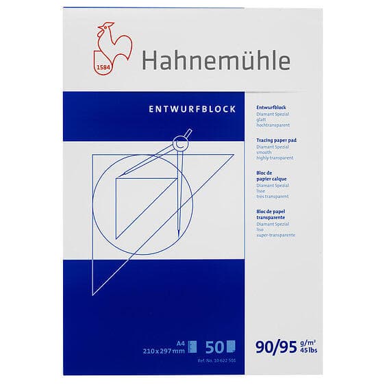 Hahnemühle Tracingpapper A4 95g Transparent 50 Blad