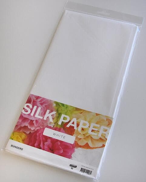 Büngers Silkespapper 50x70cm Vit 10 Blad