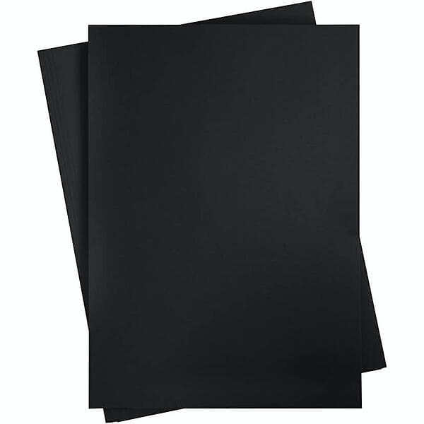 Creativ Company Färgad Kartong A2 42x60cm Kolsvart 1 Blad