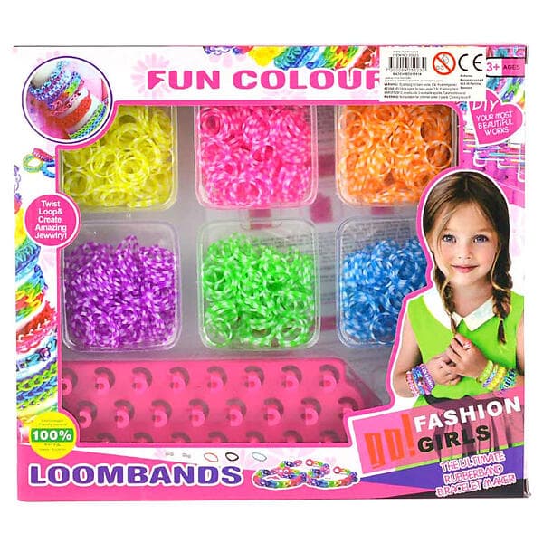 Loom Bands Fun Colour 1200st