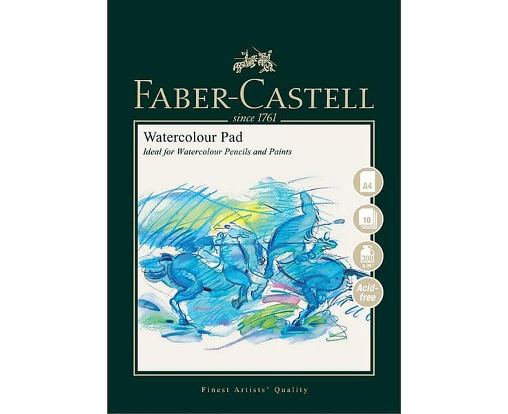 Faber-Castell Akvarellblock Spiral A5 300g 10 Blad