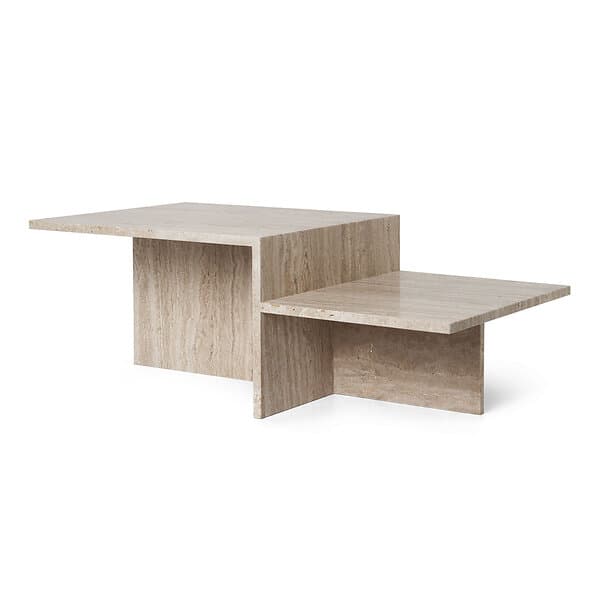 Ferm Living Distinct Soffbord Travertin  100X55cm