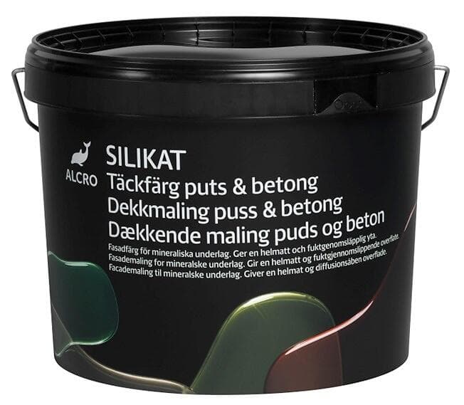 Alcro Silikat Täckfärg Vit 10L