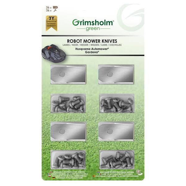 Grimsholm Green Knivar Till Automower 36-pack