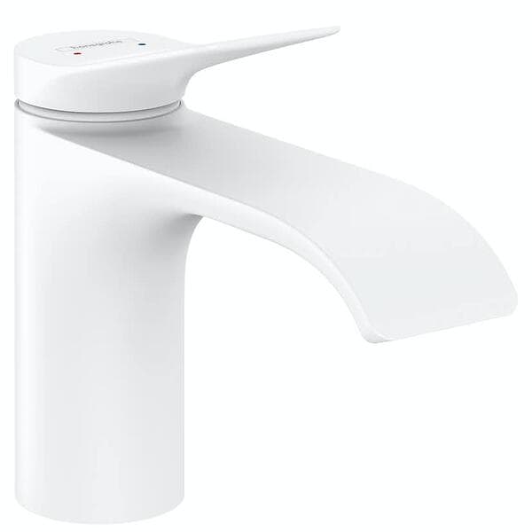 Hansgrohe Vivenis 80 Waterfall Tvättställsblandare 75012700 (Matt Vit)