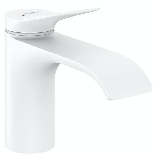Hansgrohe Vivenis 80 Waterfall Tvättställsblandare 75010700 (Matt Vit)