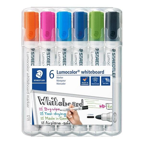 Staedtler Lumocolor Whiteboardpennor 6-pack