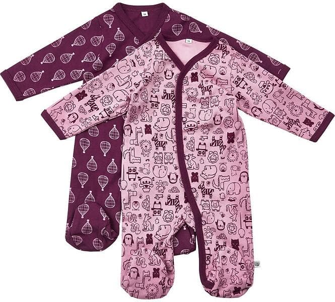 Pippi Nightsuit With Feet Pyjamas 2-pack