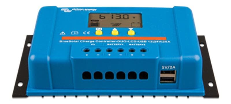 Victron Energy BlueSolar Duo-LCD PWM Solcelleregulator 20A