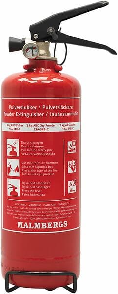 Malmbergs Pulversläckare 13A 34B C 2kg