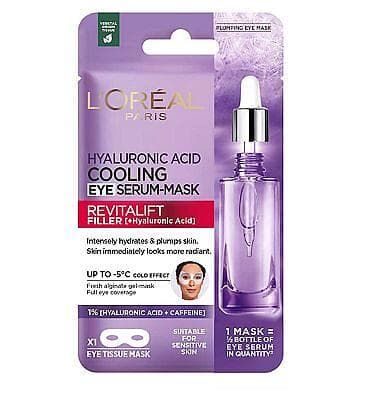 L'Oreal Hyaluronic Acid Cooling Eye Serum-Mask
