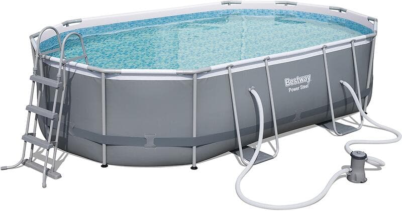 Bestway Power Steel Oval Frame Pool Set 488x305x107cm