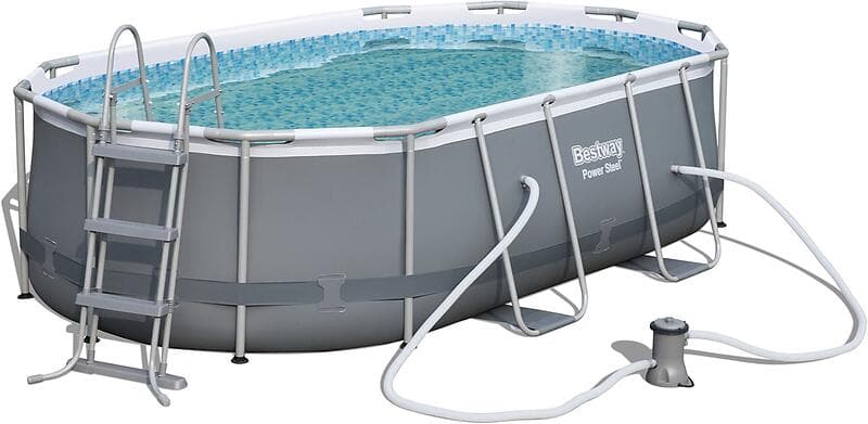 Bestway Power Steel Oval Frame Pool Set 424x250x107cm