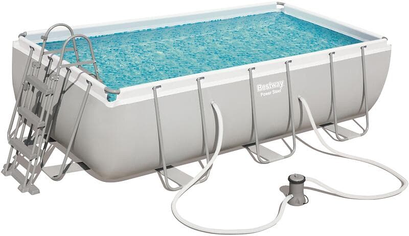 Bestway Power Steel Rectangular Pool Set 10in1 404x201x100cm