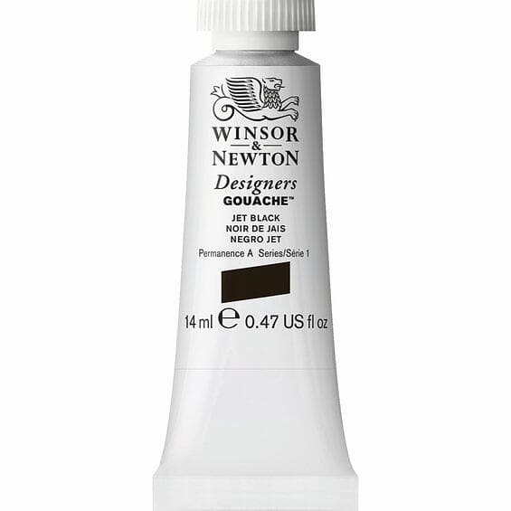 Winsor & Newton Designers Gouachefärg Jet Black 335 14ml