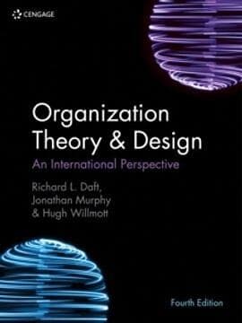 Organization Theory & Design An International Perspective