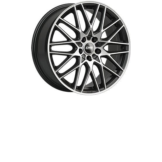 CMS Wheels C25 Black Polished 7x17 5/100 ET51 CB57.1