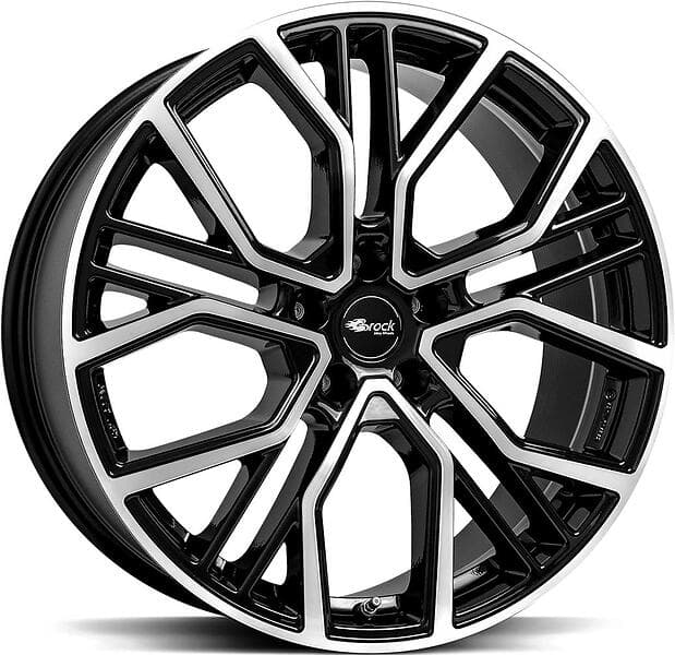 Brock Wheels B41 Black Full Polish 10x21 5/112 ET51 CB66.6