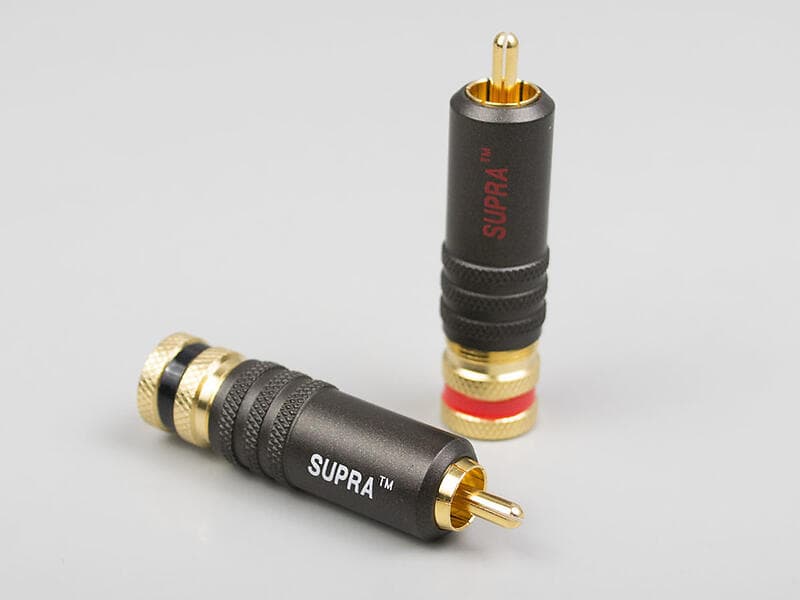 Supra PPSL RCA PLUG PAIR Röd/Vit PPSL-RCA