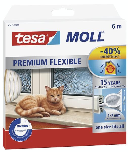 Tesa TesaMoll Premium Flexible 6m (Vit)