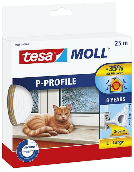 Tesa TesaMoll P-Profile 25m (Vit)