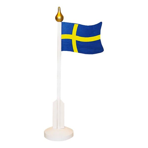 Bordsflagga Sverige i Trä 33cm