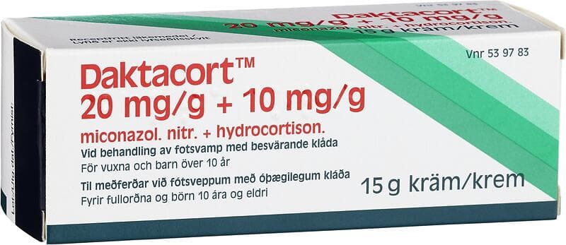 Daktacort Kräm 20 mg/g + 10 mg/g 15g