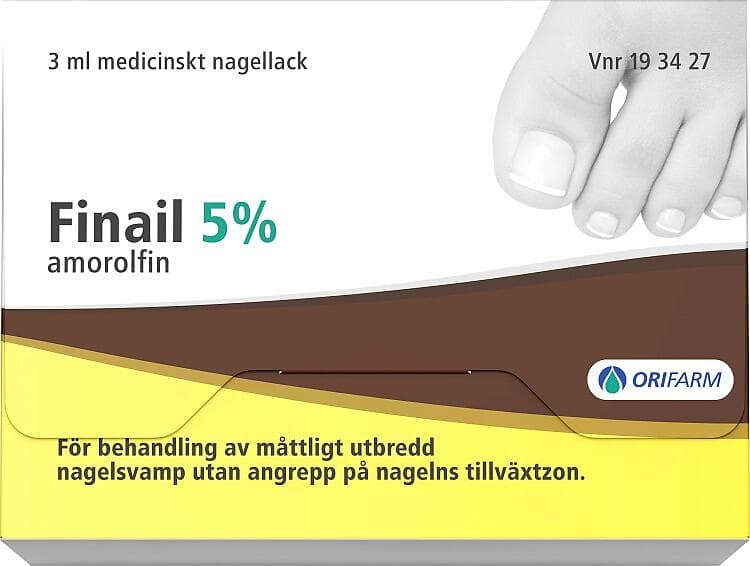 Finail Amorolfin Medicinskt Nagellack 5% 3 ml