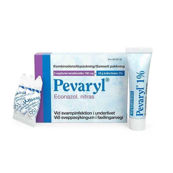 Pevaryl Vagitorium 150mg 3st & Kräm 1% 15g