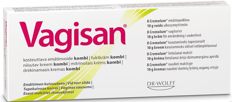 Vagisan Kombi Fuktkräm 10g + Vagitorier 8st